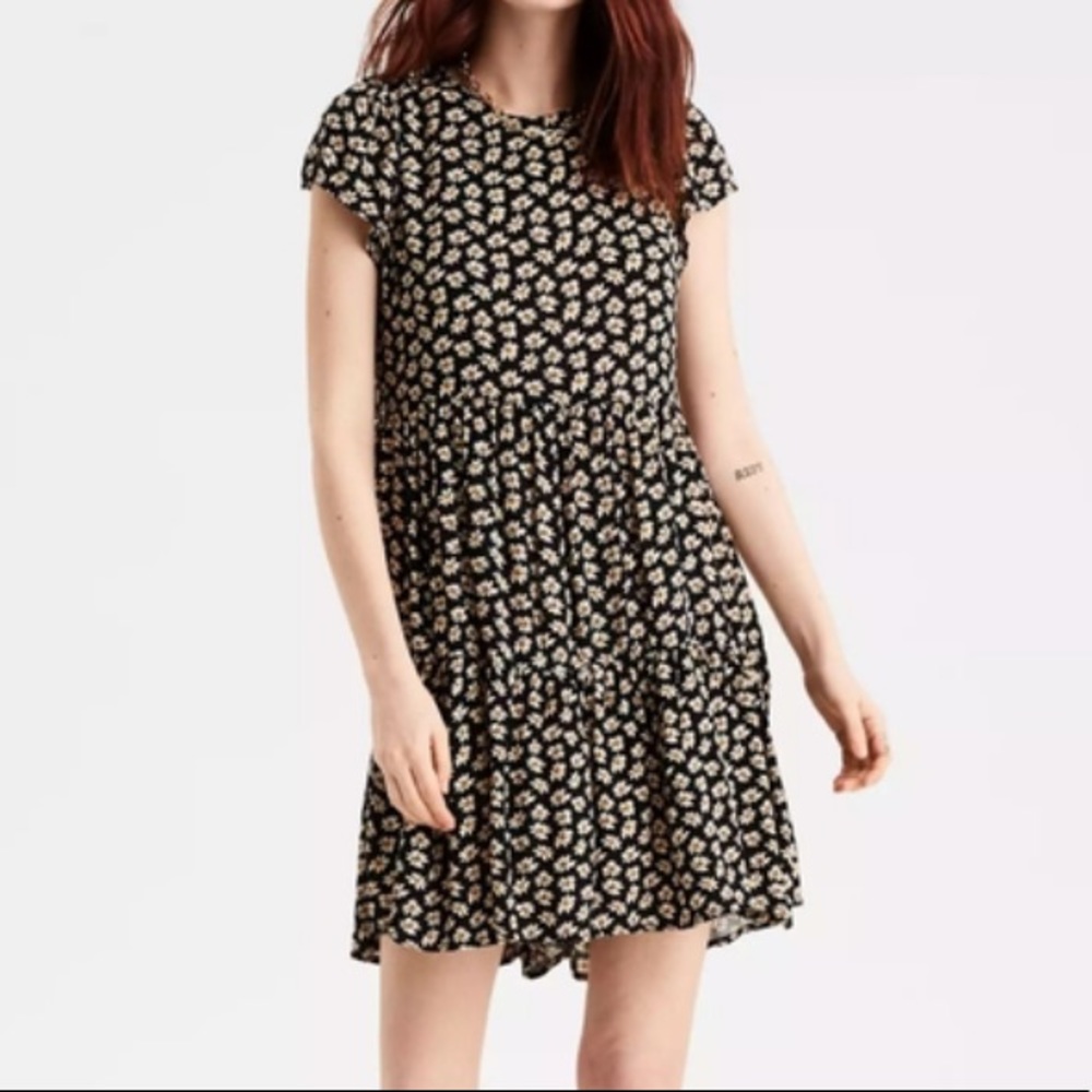 American Eagle Floral Babydoll Dress